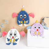 HULIANFU Lovely Cartoon Handkerchief Towel Hanging Absorbent Coral Velvet Wipe a Towel Household Kitchen Quick Drying Hand Cloth