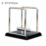 HULIANFU Newton Cradle Balance Steel Balls Perpetual Motion Collision Ball School Teaching Physics Science Pendulum Toy Home Decoration
