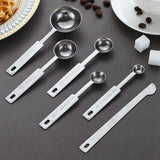HULIANFU UPORS 8/10Pcs Stainless Steel Measuring Cups and Spoons Set Deluxe Premium Stackable Tablespoons Home Tools Kitchen Accessories
