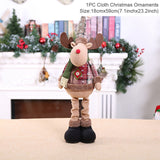 HULIANFU Santa Claus Christmas Doll Merry Christmas Decorations for Home Elk Christmas Ornaments Xmas Tree Decor  Navidad Natal Gifts