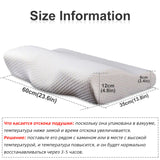 HULIANFU Orthopedic Memory Foam Pillow 60x35cm Slow Rebound Soft Memory Slepping Pillows Butterfly Shaped Relax The Cervical For Adult
