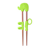 HULIANFU Reusable Stainless Steel Cute Portable Chopsticks For Kids Learning Training Chopsticks Food Sticks Learner Kids Enlightenment