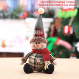 HULIANFU Santa Claus Christmas Doll Merry Christmas Decorations for Home Elk Christmas Ornaments Xmas Tree Decor  Navidad Natal Gifts