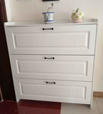 HULIANFU Tipping shoe cabinet shoe storage shelf simple narrow ultra-thin 17cm space-saving home hall entrance cabinet