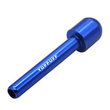 HULIANFU Toppuff Aluminum Alloy Metal Snuff Snorter Dispenser Nasal Tube 70MM Smoking Snuff Straw Sniffer Snorter Nasal Pipe Pocket Size