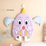 HULIANFU Lovely Cartoon Handkerchief Towel Hanging Absorbent Coral Velvet Wipe a Towel Household Kitchen Quick Drying Hand Cloth