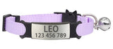 HULIANFU Personalized ID Free Engraving Cat Collar Safety Breakaway Small Dog Cute Nylon Adjustable for Puppy Kittens Necklace