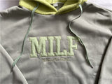 Letter Printing Embroidery Hoodies Female Winter Hooded Sweatshirts  Large Size Fashionable Women's Clothing Preppy Style