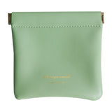 HULIANFU Lady Cosmetic Bag Small Portable Airpods Protective Sleeve Mini Bag Earphone Sundries Lipstick Storage Bag PU Leather Small Bag