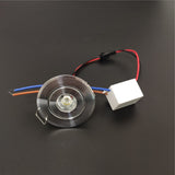 HULIANFU led mini down light 3W 1W dimmable spot light recessed lights ac85-265v ceiling light Aluminium  52mm