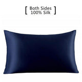HULIANFU Silk Pillowcase Hair Skin, 19 Momme 100% Pure Natural Mulberry Silk Pillowcase Standard Size, Pillow Cases Cover Hidd