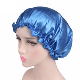HULIANFU Women Night Sleep Hat Adjust Satin Bonnet Hair Styling Cap Long Hair Care 29 Styles Silk Head Wrap Shower Cap Hair Styling Tools