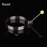 HULIANFU  5 Shapes Stainless Steel Fried Egg Shaper Egg Mold DIY Breakfast Egg Pancake Rings Sandwich Kitchen Tools Utensil Baking Tools