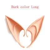 HULIANFU Party Decoration Latex Ears Fairy Cosplay Costume Accessories Angel Elven Elf Ears Photo Props Adult Kids Toys Halloween Supply
