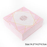 HULIANFU StoBag 5pcs Egg Yolk Crisp Cookie Baking Packing Box Donuts Chocolate Gift Clear Window Birthday Christmas Event &amp; Party Favors