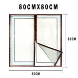 HULIANFU Insect Window Screen Zipper Opening and Closing Self-Adhesive Mosquito-Proof Net Indoor Fly Curtain Mesh Invisible Customizable