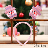 HULIANFU 2023 Christmas Headbands for Children Santa Elk Antlers Baby Headband Kids Diadem Elf Ears Horns Noel Navidad 2023 Hair Accessories