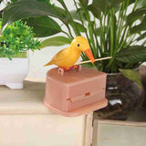 HULIANFU New Small Bird Toothpick Container Automatic Toothpick Dispenser Toothpick Holder Home Decoration Kitchen Accessories