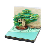 HULIANFU Omoshiroi Block 3D Memo Pads Novelty Famious Movie Building Harry Design New Year Christmas Gift