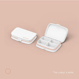 HULIANFU Pill Box Wheat Sealed 8 Grids Pill Container Organizer Health Care Drug Travel Divider 7 Day Pill Storage Bag Travel Pill Cases