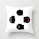 HULIANFU Super Hot Game Fans Video Gamepads Cushion Cases Retro Games Decorative Pillows Case Livingroom Sofa Couch Bed Car Throw Pillows