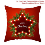 HULIANFU Santa pillowcase Happy New Year 2023 Xmas Gifts  Christmas Decor For Home Merry Christmas Ornament Navidad Natal Xmas Gifts