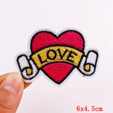 HULIANFU Mushroom Applique Embroidered Patches On Kids Clothes DIY Iron On Patches Cartoon Patches For Clothing Stickers Animal Badges