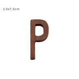 HULIANFU NEW Nordic Style Black Walnut Letter Decorative Letters Combination Wall Decoration DIY Letter Home Decoration Wooden Alphabet