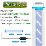 HULIANFU Super Slim LEDs Aquarium Lighting Aquatic Plant Light 18-75CM Extensible Waterproof Clip on Lamp For Fish Tank 90-260V