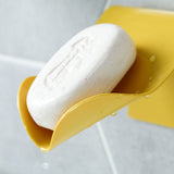 HULIANFU Soap Holder Bathroom Shower Soap Dish Shower Plates Soap Storage Box with Drain Wall Shelf Plastic Bath Tray