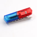 HULIANFU LED Red Blue Multifunction Clip  Flashing Warning Safety Shoulder Police Light  Build-In Battery 500M Invisable