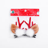 HULIANFU  1/2pcs Cute Deer Ear Hairpins Christmas Barrettes Hair Decorationd Beautiful Deer Antlers Hair Clips Hair Accessories Girls Gift