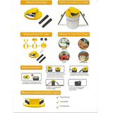 HULIANFU New Reusable Smart Mouse Rat Trap Plastic Bucket Lid Mousetrap Humane Or Lethal Mouse Trap Multi Catch Auto Reset