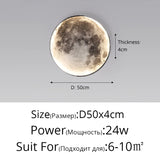 HULIANFU Modern LED Wall Lamp Moon Indoor Lighting For Bedroom Living Hall Room HOME Decoration Fixture Lights decorate Lusters Lamps