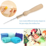 HULIANFU MIUSIE 1-30 PCS Wool Felt Needle Felt Needle Felting Starter Kit Felting Needles Felt Diy Package for Felting with Bottle