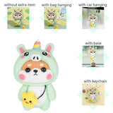 HULIANFU LMDZ Fashion Lovely Wool Felting Fabric Materials Handcraft Needle Felting Kit Doll Twelve zodiac for Needle Material Bag Pack