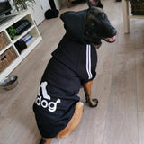 HULIANFU   XS-9XL Adidog Pet Dog Clothes for Small Medium Big Large Dogs Cotton Hooded Sweatshirt Hot Selling Warm Two-Legged Pets Jacket