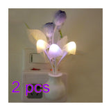 HULIANFU Novelty Night Light US Plug Induction Dream Mushroom Fungus Luminaria Lamp 220V 3 LED Mushroom Lamp led night lights