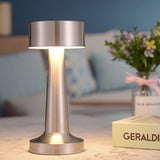 HULIANFU Retro Bar Coffee Table Lamp LED Desktop Night Light Rechargeable Touch Sensor Wireless Restaurant Bedroom Decor Lighting Fixture