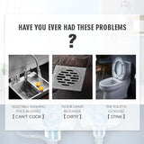 HULIANFU Pipe Dredge Deodorant Drain Cleaners Unclog the kitchen drain closestool Strong dredge