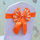 HULIANFU Royal Chair Sashes Set Flower Free Fasten Bowknot Celebration Adjustable Birthday Bow Cover Wedding-celebration Multi-color