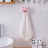 HULIANFU Soft Baby Towel Cartoon Animal Hand Towel Hanging Face Towel Cute Absorbent Bathing Towel For Bathroom Kitchen Quick Dry Towel
