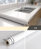 HULIANFU 2023 Kitchen Oil-proof Transparent Film Thick Self Adhesive Waterproof Countertop Furniture Marble Wallpaper Bathroom Decor Stickers