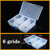 HULIANFU Plastic box Container Screw Holder Case Practical Compartment Jewelry Earring Display case plastic Organizer beads storage boxes
