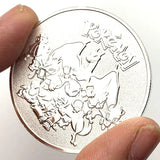 HULIANFU Pocket Monsters Gold Silver Coins Japanese Pokemon Anime Movie Around Coins Children's Cartoon Toys Small Gifts