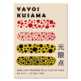 HULIANFU   Yayoi Kusama Exhibition Posters and Prints Gallery Wall Art Picture Museum Modern Canvas Painting Nordic Living Room Decoration