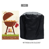 HULIANFU Waterproof BBQ Cover Anti-Dust Outdoor Heavy Duty Charbroil Grill Cover Rain Protective Barbecue Cover 7 Sizes Black BBQ Cover