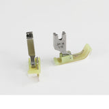 HULIANFU SP-18 Left and Right Side Stop Plastic Presser Foot Flat Plastic Presser Foot with Knife Open Thread Tangent Presser Foot