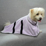 HULIANFU Wearable Dog Bathrobe Towels Super Absorbent Dog Bath Towel Coral Fleece Drying Robes Moisture Absorbing For Dog And Cat