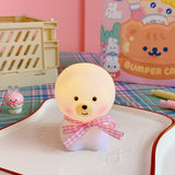 HULIANFU W&amp;G Kawaii Night Light Cartoon Creative Night Light Unplugged Bunny Decoration Bedroom Bedside Lamp Desk Lamp Home Decoration